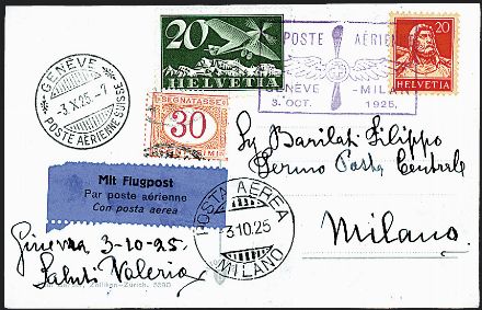 POSTA AEREA ITALIANA  (1925)  - Catalogo Cataloghi su offerta - Studio Filatelico Toselli