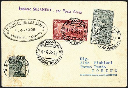 POSTA AEREA ITALIANA  (1926)  - Catalogo Cataloghi su offerta - Studio Filatelico Toselli