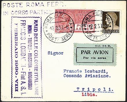 POSTA AEREA ITALIANA  (1930)  - Catalogo Cataloghi su offerta - Studio Filatelico Toselli
