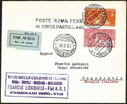 POSTA AEREA ITALIANA  (1930)  - Catalogo Cataloghi su offerta - Studio Filatelico Toselli