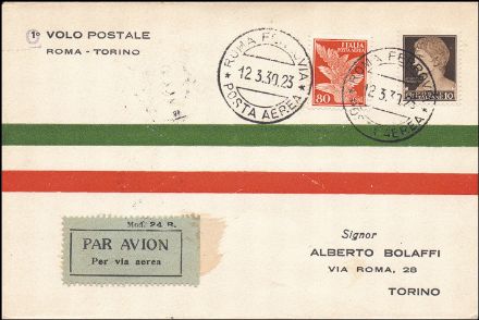 POSTA AEREA ITALIANA  (1930)  - Catalogo Cataloghi su offerta - Studio Filatelico Toselli