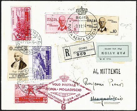 POSTA AEREA ITALIANA  (1934)  - Catalogo Cataloghi su offerta - Studio Filatelico Toselli