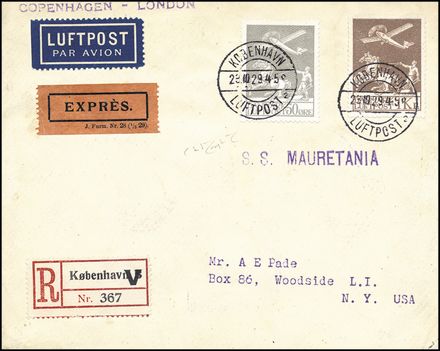 POSTA AEREA ESTERA - DANIMARCA  (1926)  - Catalogo Cataloghi su offerta - Studio Filatelico Toselli