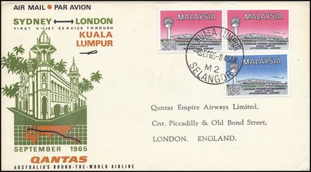 POSTA AEREA ESTERA - MALESIA - SELANGOR  (1965)  - Catalogo Cataloghi su offerta - Studio Filatelico Toselli