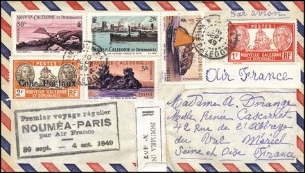 POSTA AEREA ESTERA - NUOVA CALEDONIA  (1949)  - Catalogo Cataloghi su offerta - Studio Filatelico Toselli