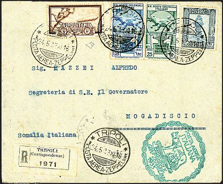 ZEPPELIN - TRIPOLITANIA  (1933)  - Catalogo Cataloghi su offerta - Studio Filatelico Toselli