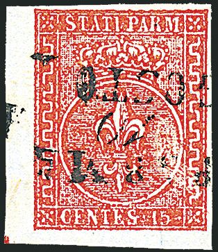 ANTICHI STATI ITALIANI - PARMA  (1853)  - Catalogo Catalogo di Vendita a prezzi netti - Studio Filatelico Toselli