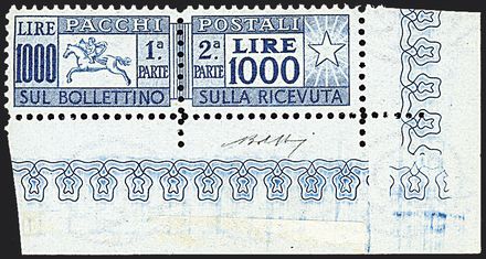 ITALIA REPUBBLICA Pacchi postali  (1954)  - Catalogo Catalogo di Vendita a prezzi netti - Studio Filatelico Toselli