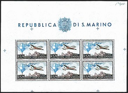 SAN MARINO Foglietti  (1951)  - Catalogo Catalogo di Vendita a prezzi netti - Studio Filatelico Toselli