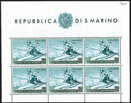 SAN MARINO Foglietti  (1953)  - Catalogo Catalogo di Vendita a prezzi netti - Studio Filatelico Toselli