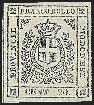 ANTICHI STATI ITALIANI - MODENA - Governo Provvisorio  (1859)  - Catalogo Catalogo di vendita su offerta - Studio Filatelico Toselli