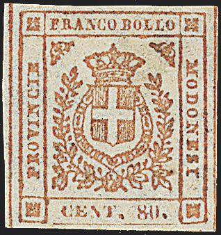 ANTICHI STATI ITALIANI - MODENA - Governo Provvisorio  (1859)  - Catalogo Catalogo di vendita su offerta - Studio Filatelico Toselli