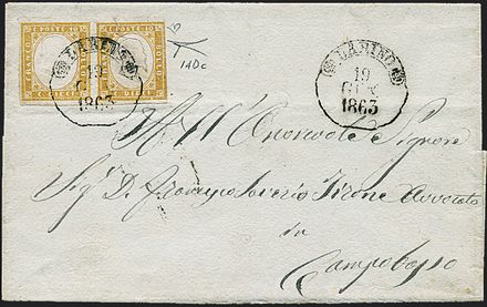 ANTICHI STATI ITALIANI - SARDEGNA  (1862)  - Catalogo Catalogo di vendita su offerta - Studio Filatelico Toselli