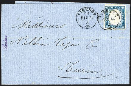 ANTICHI STATI ITALIANI - SARDEGNA  (1861)  - Catalogo Catalogo di vendita su offerta - Studio Filatelico Toselli