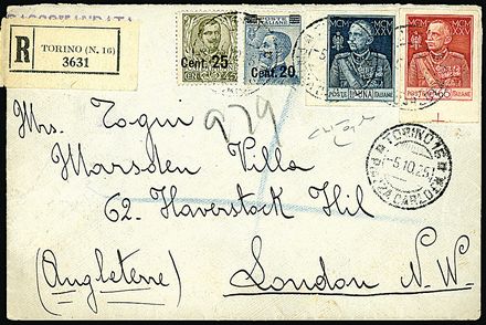 ITALIA REGNO  (1925)  - Catalogo Catalogo di vendita su offerta - Studio Filatelico Toselli
