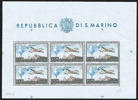 SAN MARINO Foglietti  (1951)  - Catalogo Catalogo di vendita su offerta - Studio Filatelico Toselli