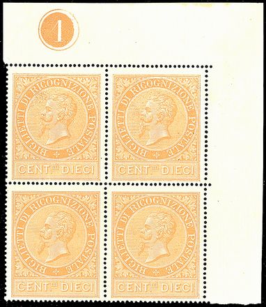 ITALIA REGNO Ricognizione postale  - Catalogo Catalogo di vendita su offerte - Studio Filatelico Toselli