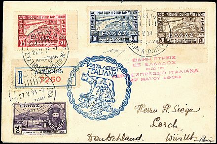 ZEPPELIN - GRECIA  - Catalogo Catalogo a Prezzi Netti - Studio Filatelico Toselli
