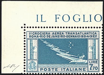 ITALIA REGNO Posta aerea  - Catalogo Catalogo a Prezzi Netti on-line - Studio Filatelico Toselli