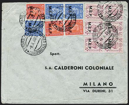OCCUPAZIONI STRANIERE DELLE COLONIE - OCCUPAZIONE BRITANNICA - M.E.F.  - Catalogo Catalogo Generale di Vendita su offerta - I - Studio Filatelico Toselli