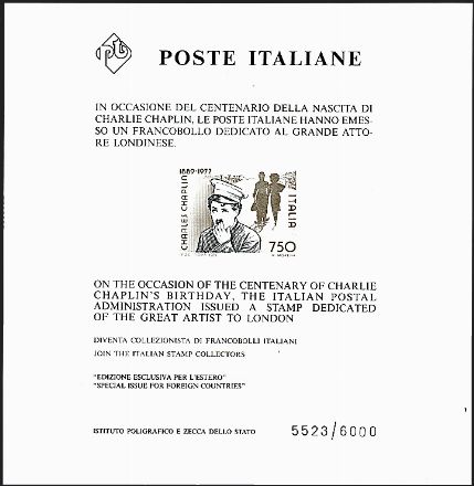 ITALIA REPUBBLICA Foglietti  - Catalogo Catalogo a prezzi netti on-line - Studio Filatelico Toselli