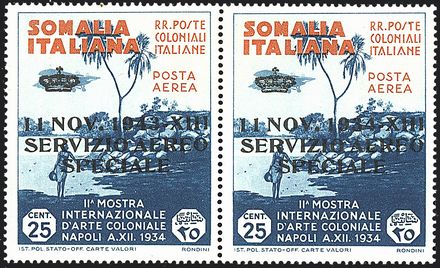COLONIE ITALIANE - SOMALIA - Servizio aereo  - Catalogo Catalogo a prezzi netti on-line - Studio Filatelico Toselli