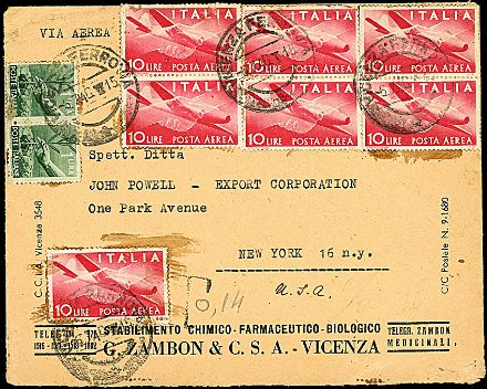 ITALIA REPUBBLICA Posta aerea  - Catalogo Catalogo di vendita su offerte - Studio Filatelico Toselli