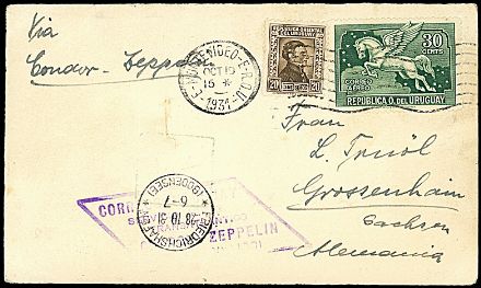 ZEPPELIN - URUGUAY  - Catalogo Catalogo di vendita su offerte - Studio Filatelico Toselli