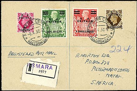OCCUPAZIONI STRANIERE DELLE COLONIE - ERITREA  - Catalogo Catalogo di vendita su offerte - Studio Filatelico Toselli