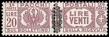 LUOGOTENENZA Pacchi postali  - Catalogo Catalogo di vendita su offerte - Studio Filatelico Toselli