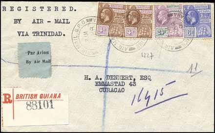 POSTA AEREA ESTERA - BRITISH GUIANA  - Catalogo Catalogo di Vendita su offerta - Studio Filatelico Toselli