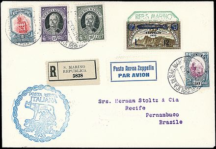 ZEPPELIN - SAN MARINO  - Catalogo Catalogo a prezzi netti on-line - Studio Filatelico Toselli