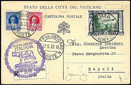 ZEPPELIN - VATICANO  - Catalogo Catalogo di vendita su offerte - Studio Filatelico Toselli