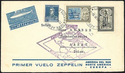 ZEPPELIN - ARGENTINA  - Catalogo Catalogo di Vendita su offerta di Posta Aerea - II - Studio Filatelico Toselli