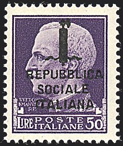 REPUBBLICA SOCIALE ITALIANA Saggi  - Catalogo Catalogo a Prezzi Netti - Studio Filatelico Toselli