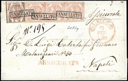 ANTICHI STATI ITALIANI - NAPOLI  - Catalogo Catalogo di vendita su offerte - Studio Filatelico Toselli