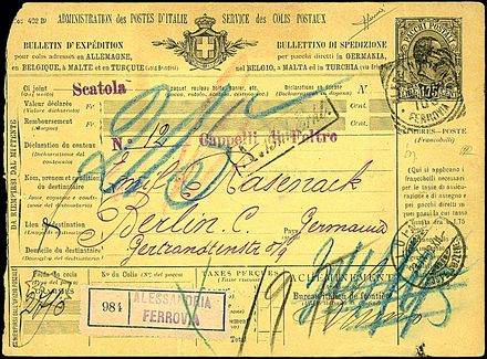 ITALIA REGNO Bollettini pacchi  - Catalogo Catalogo di vendita su offerte - Studio Filatelico Toselli