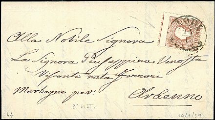 ANTICHI STATI ITALIANI - LOMBARDO VENETO  - Catalogo Catalogo di vendita su offerte - Studio Filatelico Toselli