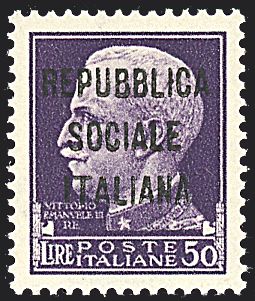 REPUBBLICA SOCIALE ITALIANA Saggi  - Catalogo Catalogo a Prezzi Netti - Studio Filatelico Toselli