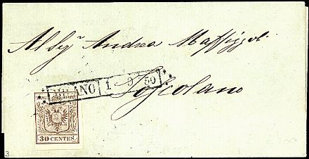 ANTICHI STATI ITALIANI - LOMBARDO VENETO  - Catalogo Catalogo di vendita su offerte - Studio Filatelico Toselli