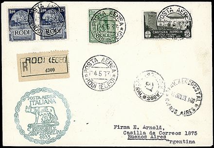 ZEPPELIN - EGEO  - Catalogo Catalogo di Vendita su offerta di Posta Aerea - II - Studio Filatelico Toselli