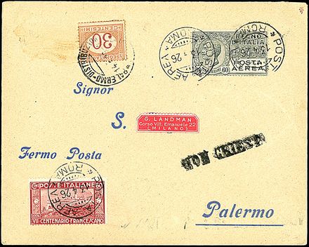 POSTA AEREA  - Catalogo Catalogo di vendita su offerte - Studio Filatelico Toselli