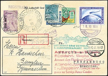 ZEPPELIN - GERMANIA  - Catalogo Catalogo di vendita su offerte - Studio Filatelico Toselli