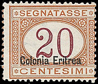 COLONIE ITALIANE - ERITREA - Segnatasse  - Catalogo Catalogo di vendita su offerte - Studio Filatelico Toselli