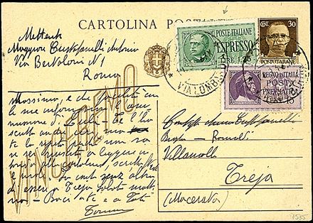 ITALIA REGNO Posta Pneumatica  - Catalogo Catalogo di vendita su offerte - Studio Filatelico Toselli