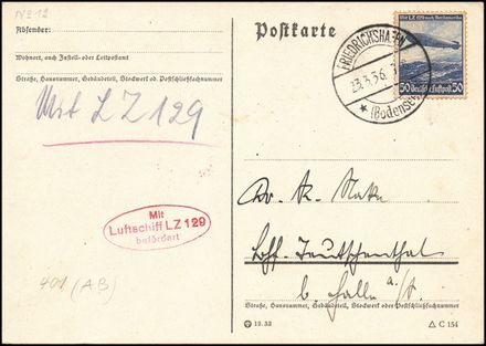 ZEPPELIN - GERMANIA  - Catalogo Catalogo di vendita su offerte - Studio Filatelico Toselli