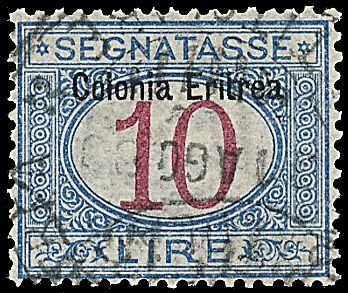 COLONIE ITALIANE - ERITREA - Segnatasse  - Catalogo Catalogo di vendita su offerte - Studio Filatelico Toselli
