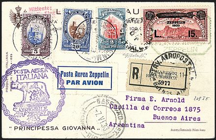 ZEPPELIN - SAN MARINO  - Catalogo Catalogo di Vendita su offerta di Posta Aerea - II - Studio Filatelico Toselli