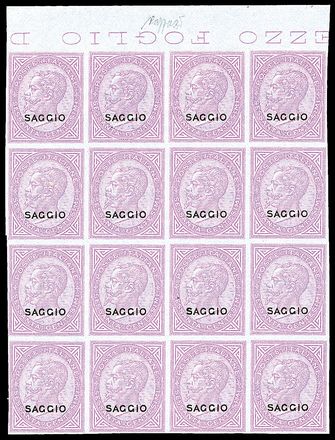 ITALIA REGNO Saggi  - Catalogo Catalogo Generale di Vendita su offerta - I - Studio Filatelico Toselli