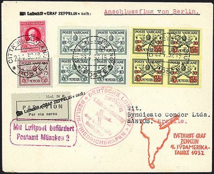 AEROGRAMMI ZEPPELIN - VATICANO  - Catalogo Catalogo a Prezzi Netti - Studio Filatelico Toselli